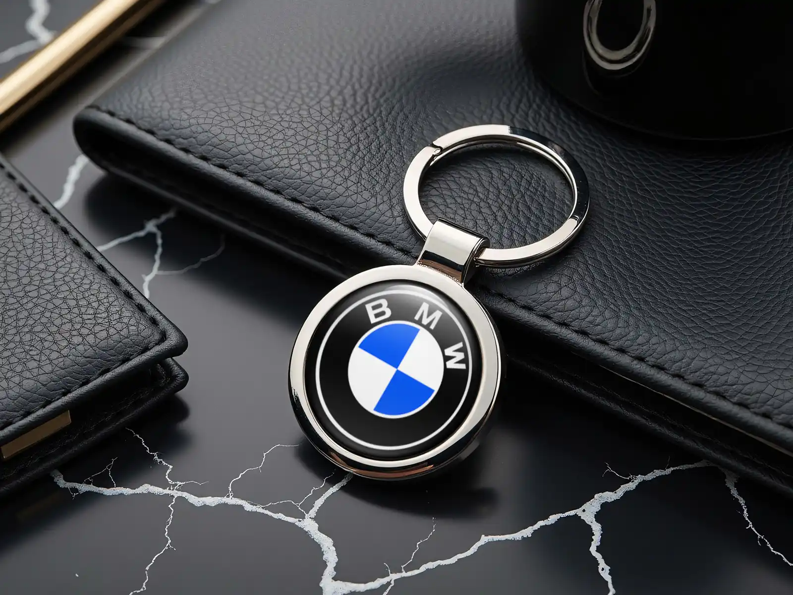 BMW Porte-Clés Perso Brillant Métal